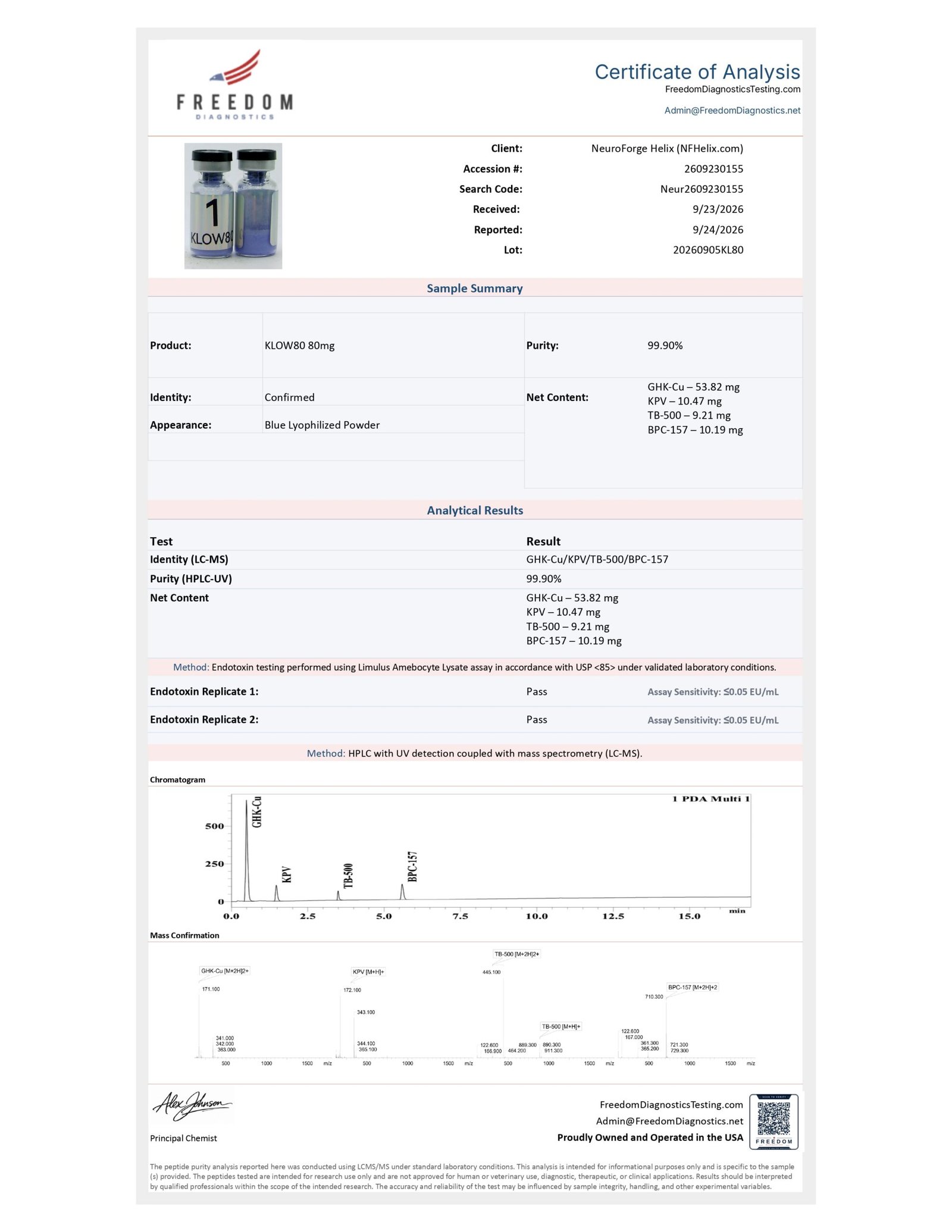 KLOW (80MG BLEND) (GHK-Cu 50MG, BPC-157 10MG, TB-500 10MG, KPV 10MG) - Image 3