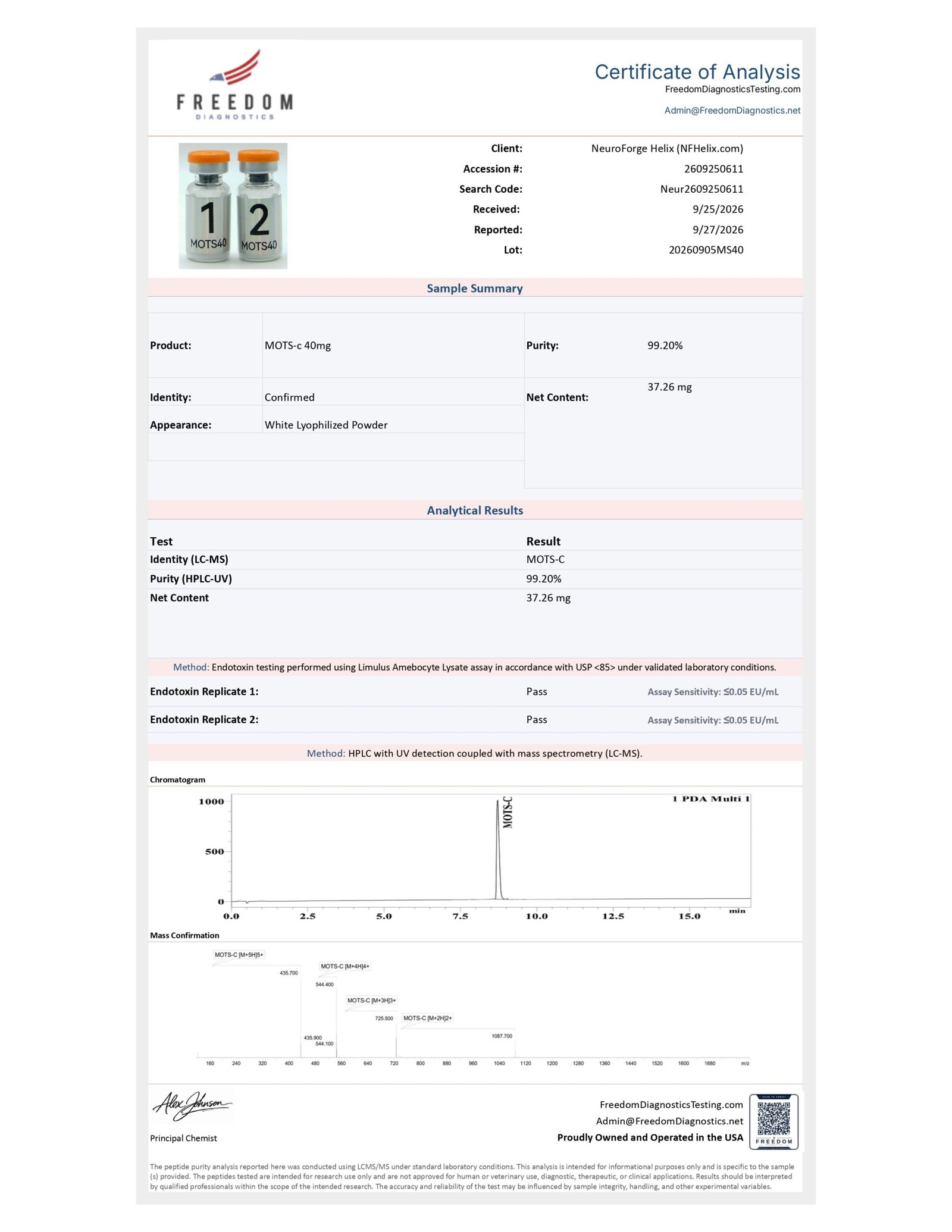 MOTS-c (10MG / 40MG) - Image 2