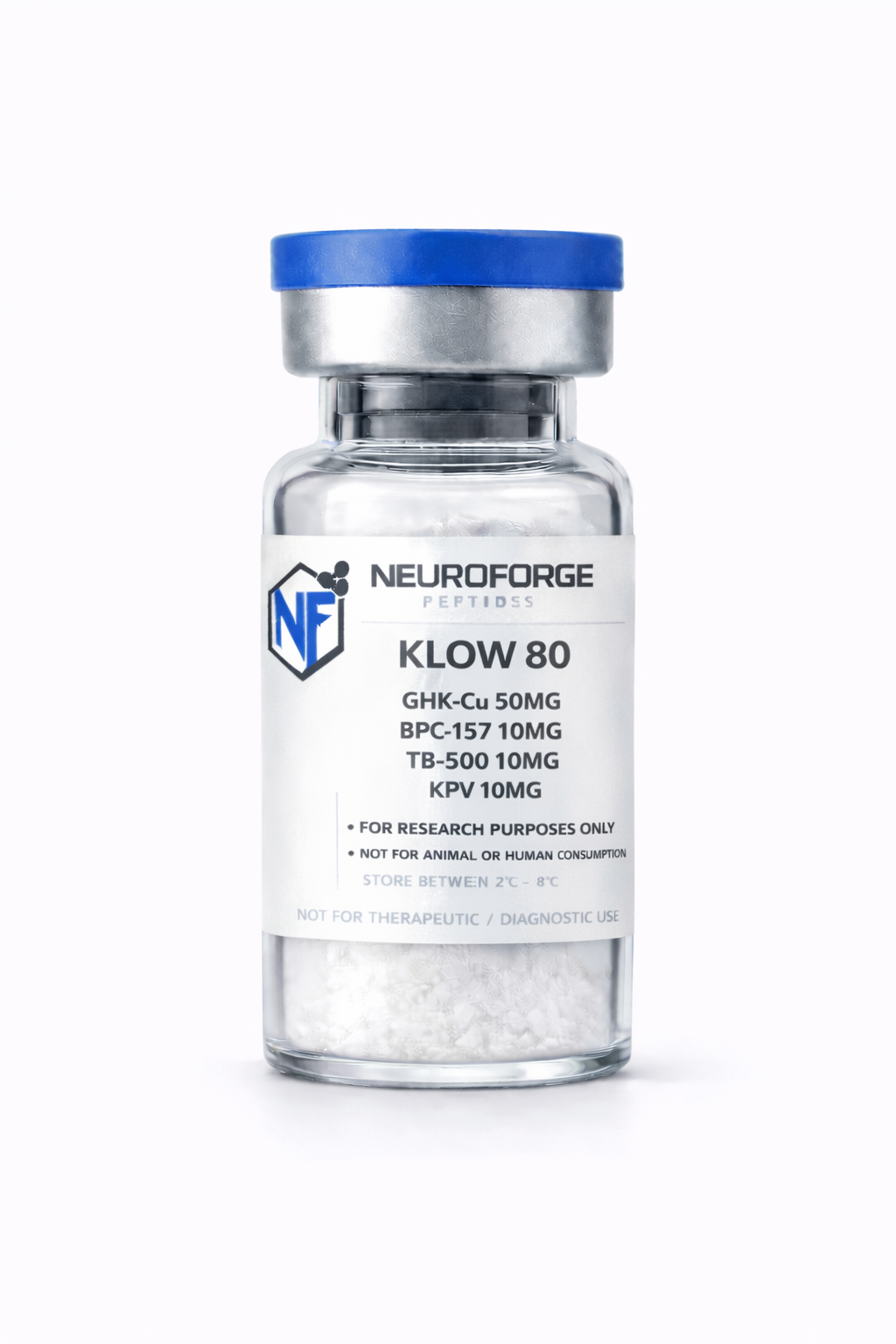 KLOW (80MG BLEND) (GHK-Cu 50MG, BPC-157 10MG, TB-500 10MG, KPV 10MG) - Image 2